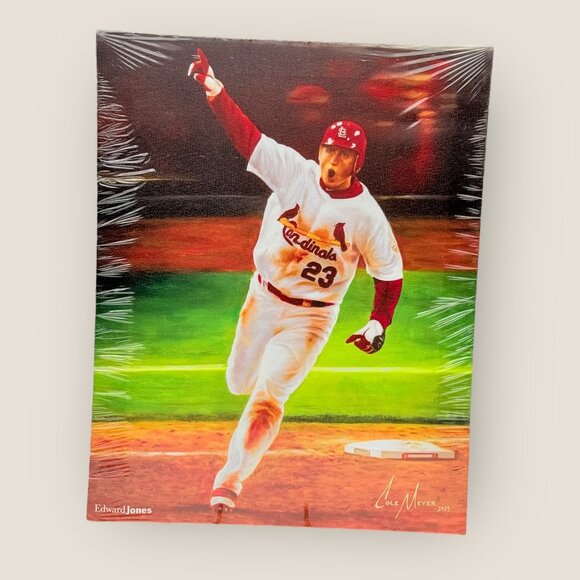 David Freese St. Louis Cardinals 11 x 14 Canvas Print By Cole Meyer 2023 New - Picture 1 of 2